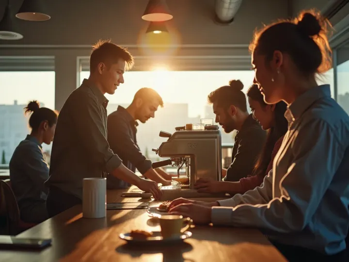 Your office coffee machine is actually a social glue that no app can replace